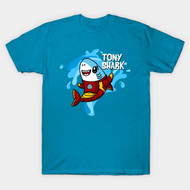 Tony Shark T-Shirt by graffd02